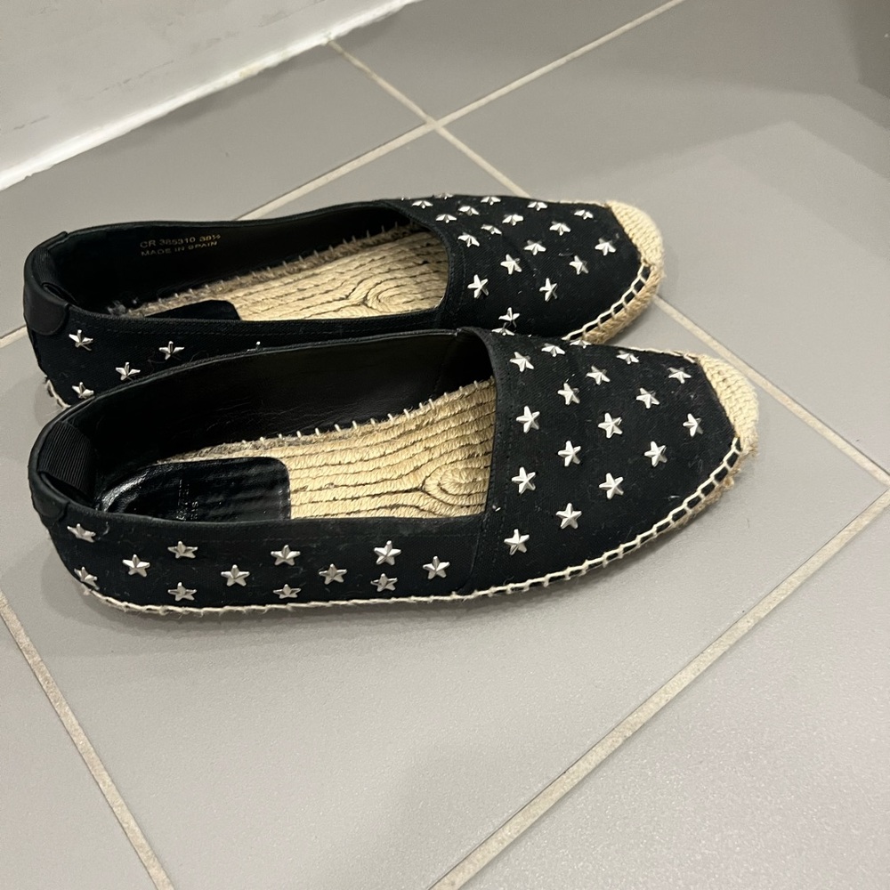 Saint Laurent Black Star Espadrilles
